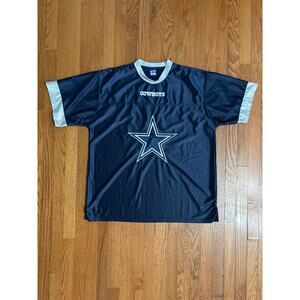 Dallas Cowboys Ultra Game Men's Jersey Shirt Blue‎ Silver Size XL- EUC